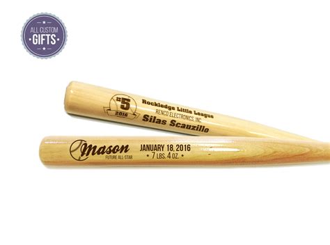 Personalized Mini 18 Wood Baseball Bats Perfect for | Etsy