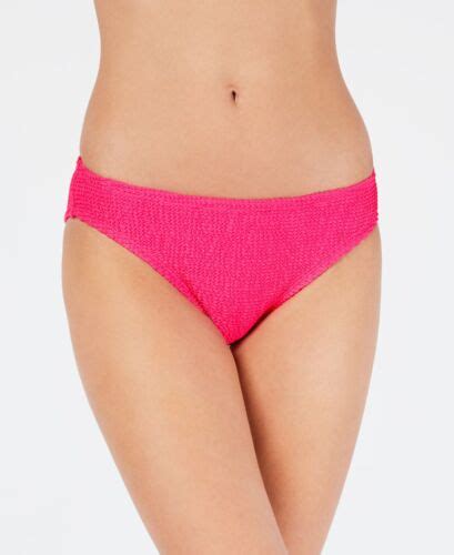 Hula Honey Textured Hipster Bikini Bottoms Swimwear Pink Size Small EBay