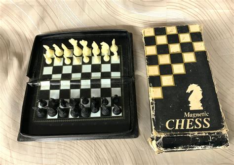 Mini Magnetic Chess Set, Travel Chess Set, Original Cardboard Box for Chess Set, Magnetic Chess ...