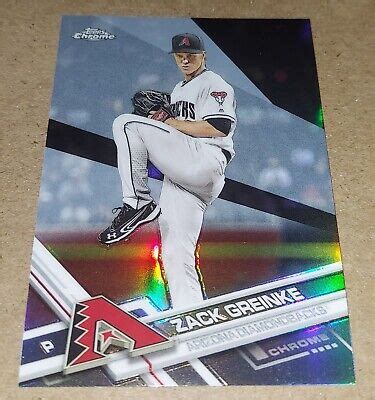 Topps Chrome Zack Greinke Refractor Arizona Diamondbacks Ebay