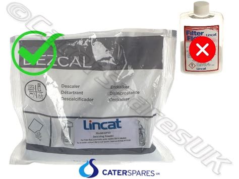 Lincat Dp Hot Water Boiler Single Use Descaler Powder Eb F Eb F Eb Fx