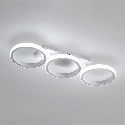 Luz De Techo LED Redonda Luz De Techo De 3 Anillos 32W 2500 LM