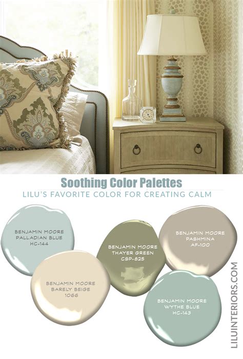 Soothing Color Palettes- LiLu's Look of the Day - www.liluinteriors.com