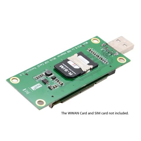Mini PCI-E Wireless WWAN to USB Adapter Card with SIM Card Slot Module ...