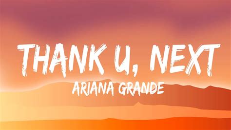 Ariana Grande Thank U Next Lyrics Youtube