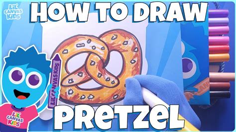 How To Draw A Pretzel 🥨🥨🥨 Drawing Tutorial For Kids Youtube