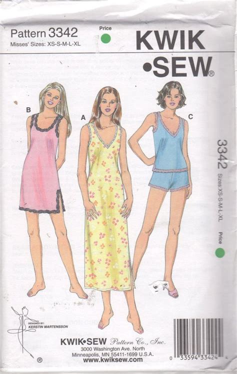 Designs Kwik Sew Nightgown Pattern Atikahsaputra