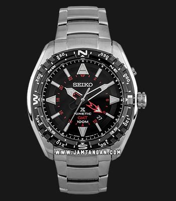 Seiko Prospex Sun Sun P Land Kinetic Gmt Black Dial Stainless