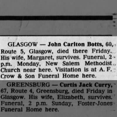 Obituary For John Carlton Botts Aged 60 Newspapers