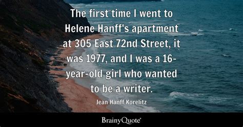 Jean Hanff Korelitz The First Time I Went To Helene