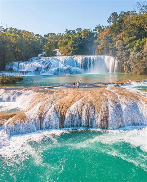 Cascadas De Agua Azul Un Para So Natural De Chiapas Turisteando Y Mas