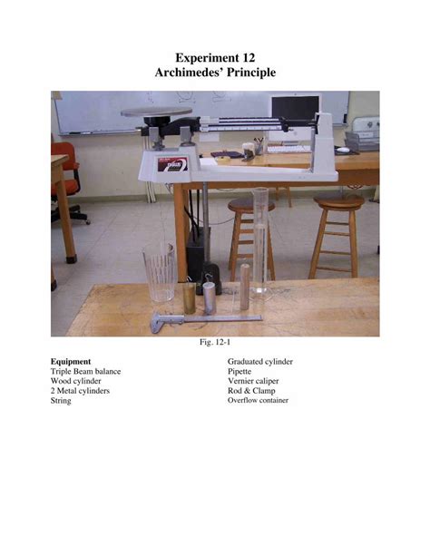 Pdf Experiment Archimedes Principle Dokumen Tips