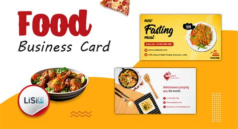 Free Food Business Card For Restaurant Marketing