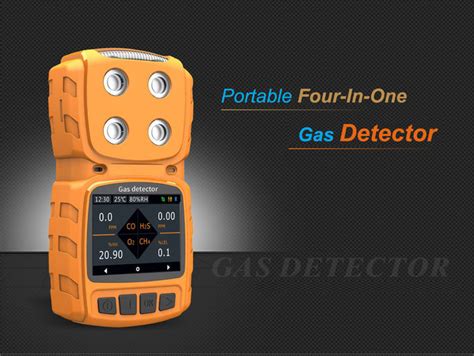 Zetron 4 In 1 Portable Multi Gas Detector H2s O2 Co Ex Ip65 200g ขนาดกะทัดรัด ใช้งานง่าย