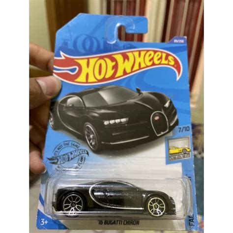 Hitam Bugatti Chiron Black Hot Wheels Shopee Malaysia