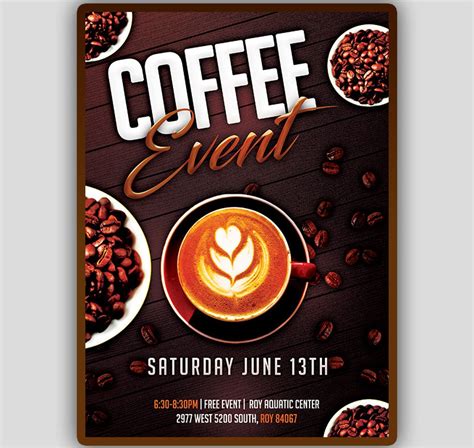 Coffee Shop Flyer, Coffee Tasting Invitation, Coffee Flyer, Coffee ...