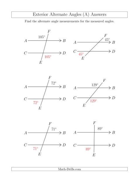 4 The Exterior Angle Theorem PDF Kuta Software Worksheets Library