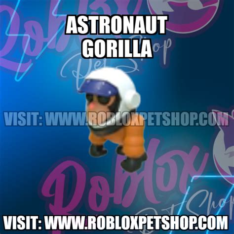 Astronaut Gorilla NO POTION Adopt Me