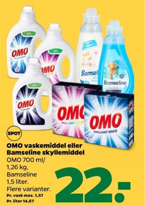 Omo Vaskemiddel Flydende Tilbud Hos Netto