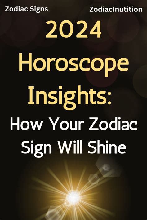 2024 Horoscope Insights: How Your Zodiac Sign Will Shine - Zodiac Signs