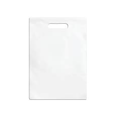 Пакеты «Пэперматч» с вырубной ручкой, белые - Пакеты papermatch