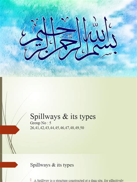 Spillways & Its Types | PDF