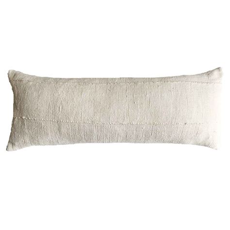 White Mud Cloth Lumbar Pillow 14x36 Lumbar Long Pillow For Bed Many