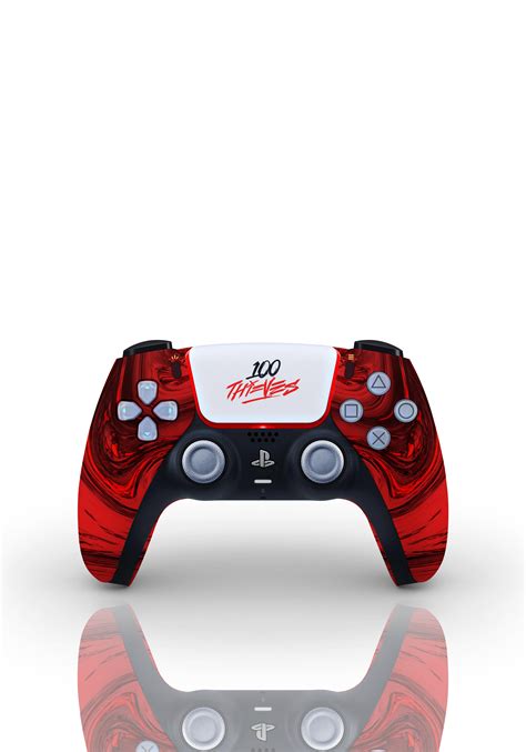 I designed a 100T themed Playstation 5 controller!! Hope you guys like how it turned out :D : r ...