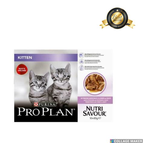 Kitten Purina Pro Plan Nutri Savour Turkey In Gravy 10x85g Pouches