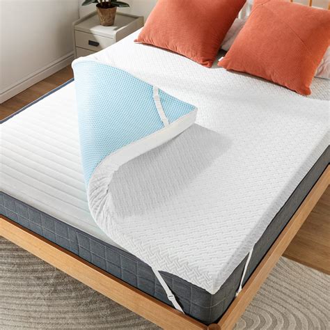 Perlecare 3 Inch Mattress Topper Full For Pressure Relief Gel Memory Foam Mattress Topper For