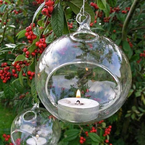 Buy Glass Bauble Tea Light Holder — The Worm That Turned Revitalising Your Outdoor Space