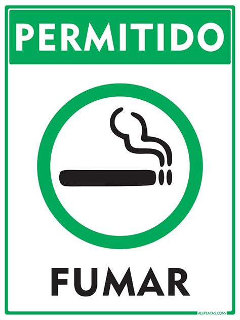 Placa Permitido Fumar Sinaliza O Indicativa Em Alum Nio