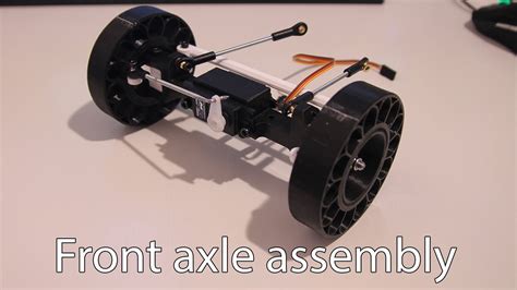 3D Printed RC Truck V2 Front Axle Assembly YouTube