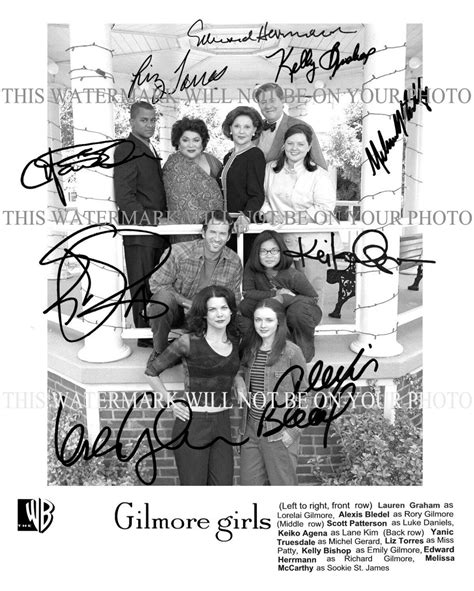 The GILMORE GIRLS Full Cast Lauren Graham Alexis Bledel Scott - Etsy