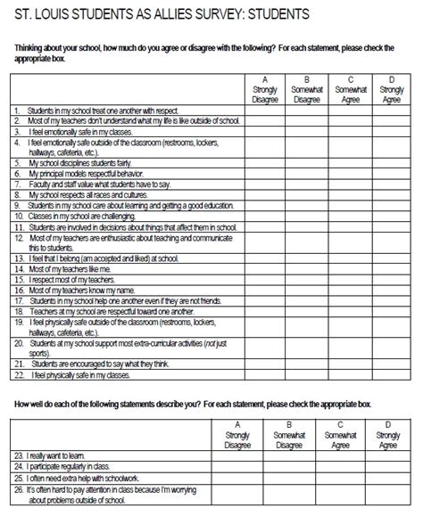 13 Free High School Career Survey Samples Printable Samples