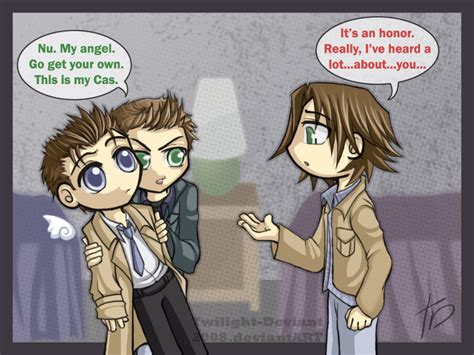 Dean & Castiel + Sam - Dean and Castiel Fan Art (7505130) - Fanpop