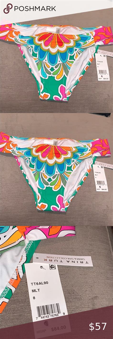 Trina Turk Bikini Bottoms Funky Design Nwt Size Bikinis Funky