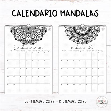 Calendario Mandalas Imagina Crea Educa