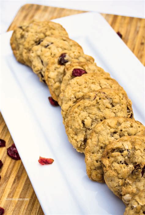 Soft and Chewy Cranberry Oatmeal Cookies - About a Mom