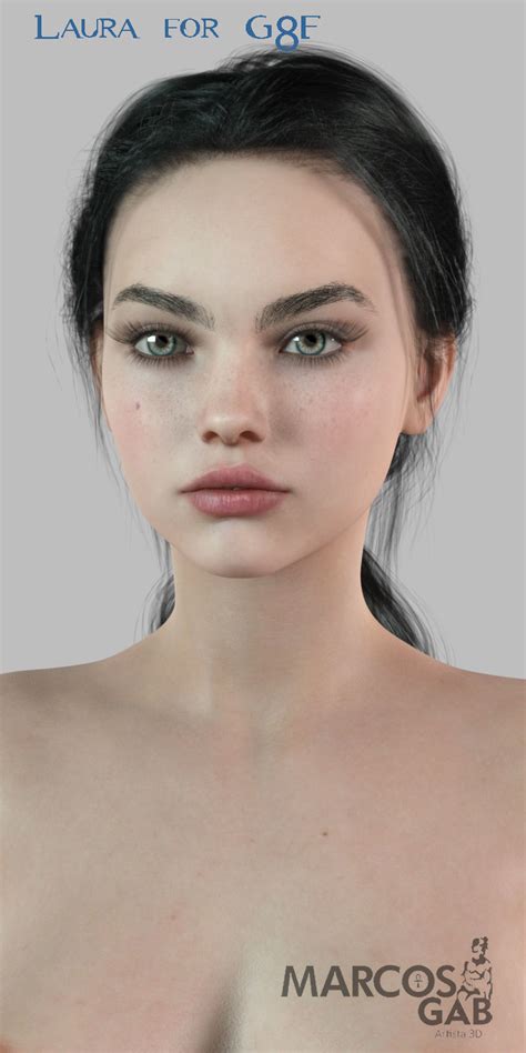 Mgab Laura For Genesis 8 1 Female 3d Model Animated Rigged Cgtrader