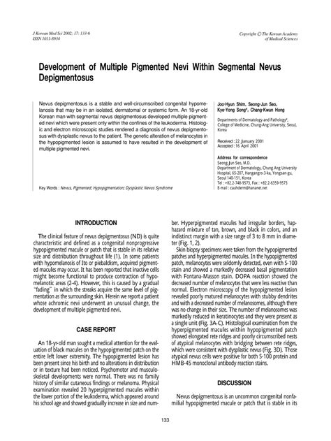 (PDF) Development of Multiple Pigmented Nevi Within Segmental Nevus ...