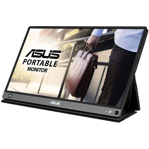 Asus Zenscreen Touch Mb16amt 15 6 Portable Touch Monitor Full Hd Multimedia Silver And Black