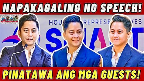 Sandro Marcos Nakakamangha Ang Speech Sa Programa Ng Kongreso YouTube