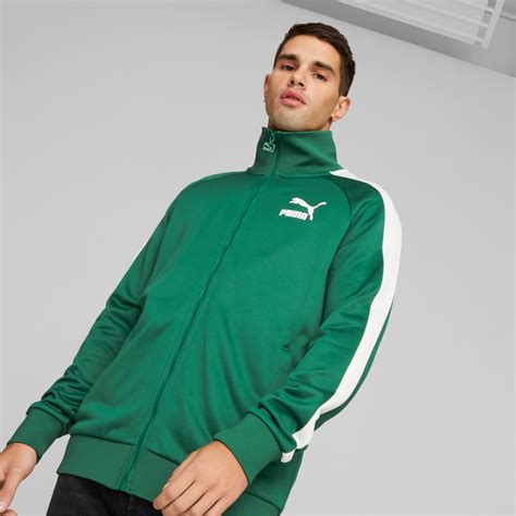 T7 Iconic Track Jacket Men Yeşil Puma Sku 53948437 Puma