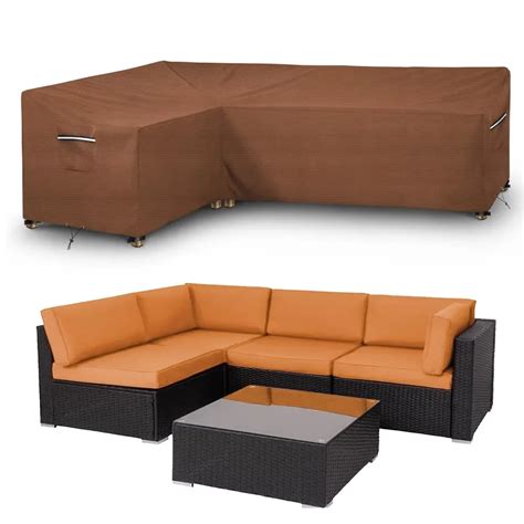 Startwo Thickened D Heavy Duty L Shaped Patio Furniture Cover