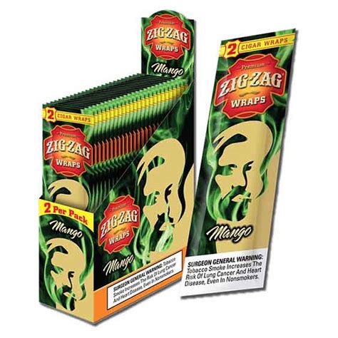 Zig Zag Mango 2-pack Cigar Wraps - CB Distributors, Inc.