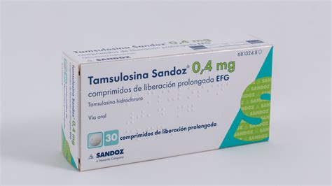 Tamsulosina Sandoz Efg 04 Mg 30 Comprimidos Liberacion Prolongada