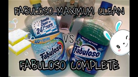 Comparing Fabuloso Complete To Fabuloso Maximum Clean Crazy Cleaner