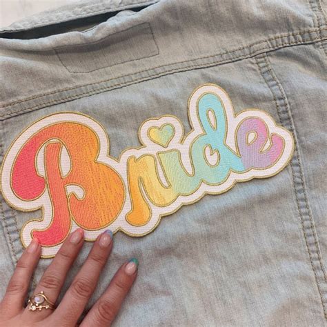 Sewing Bachelorette Wedding Bridal T Lesbian Pride Lesbian Flag Rainbow Patch Married Af