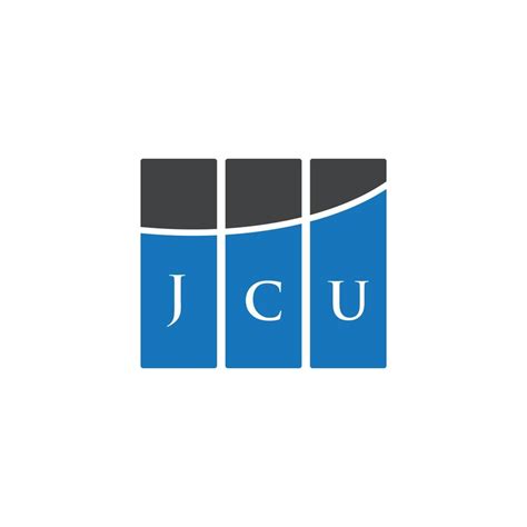 JCU letter logo design on WHITE background. JCU creative initials ...